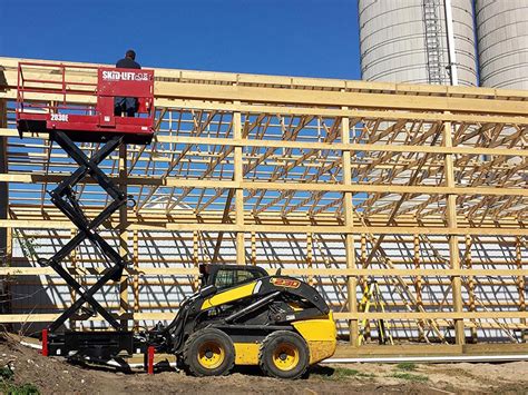 high reach skid steer|skid steer lifting distance.